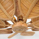 "Flower" chandelier in rattan