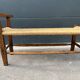 Banquette paillée année 50/60