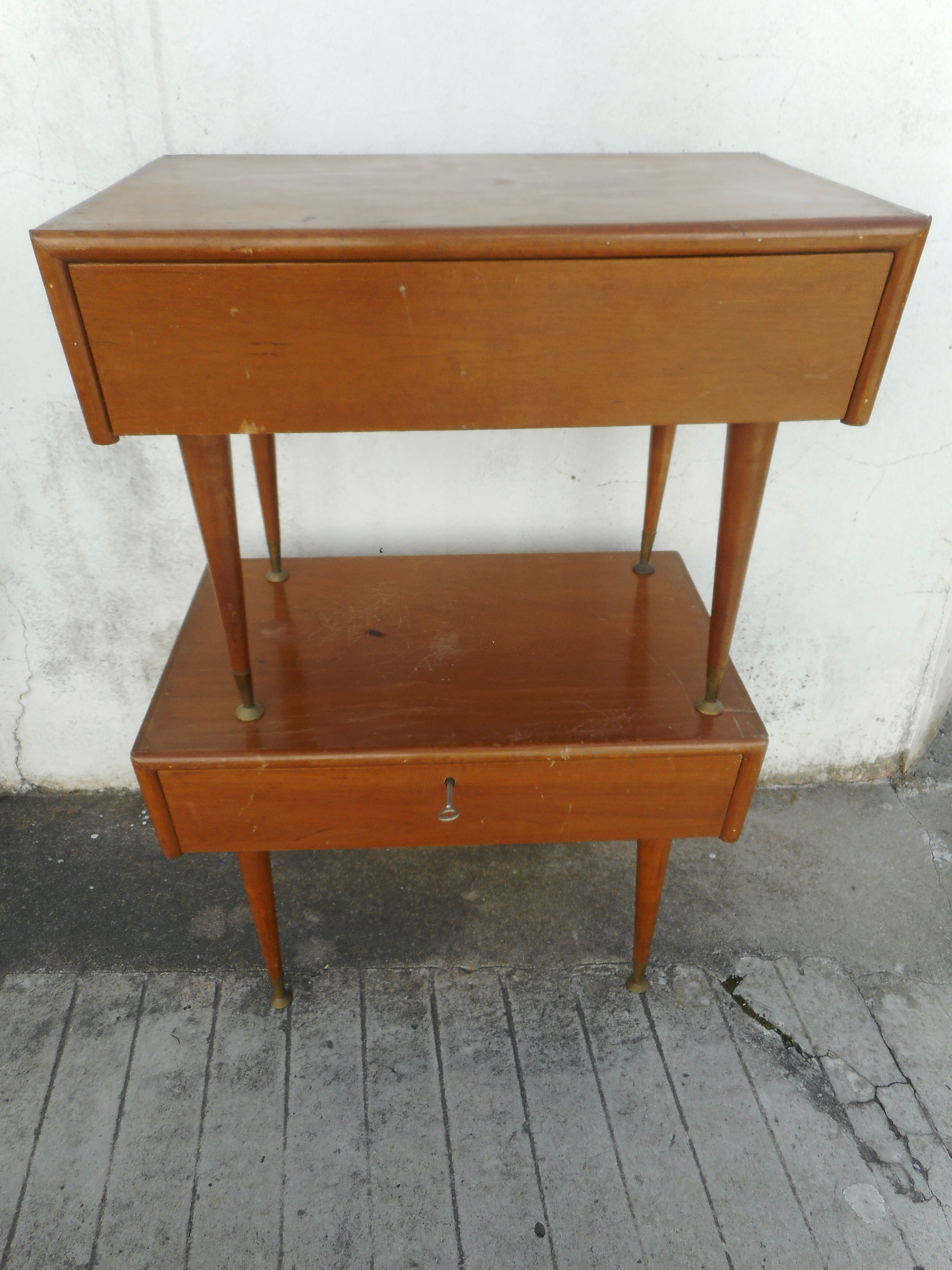 Pair of vintage bedside tables