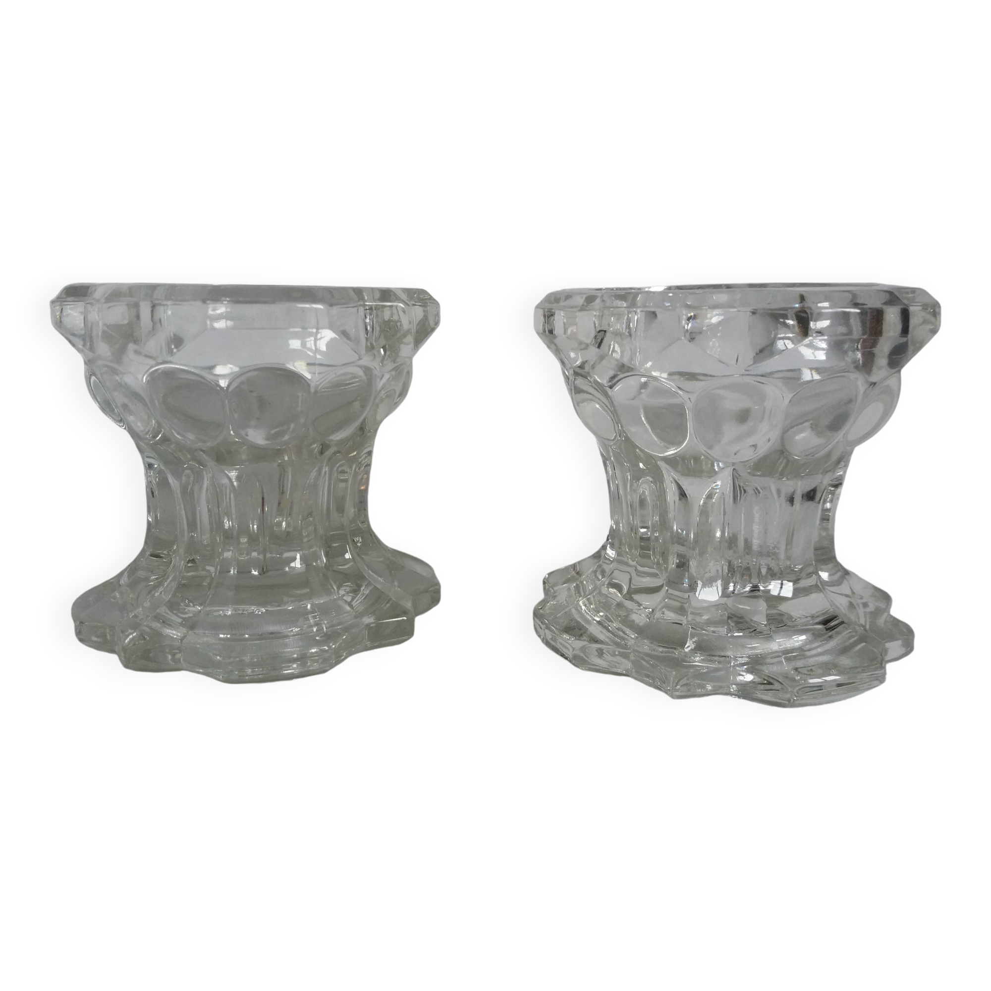 Reims glass candle holder