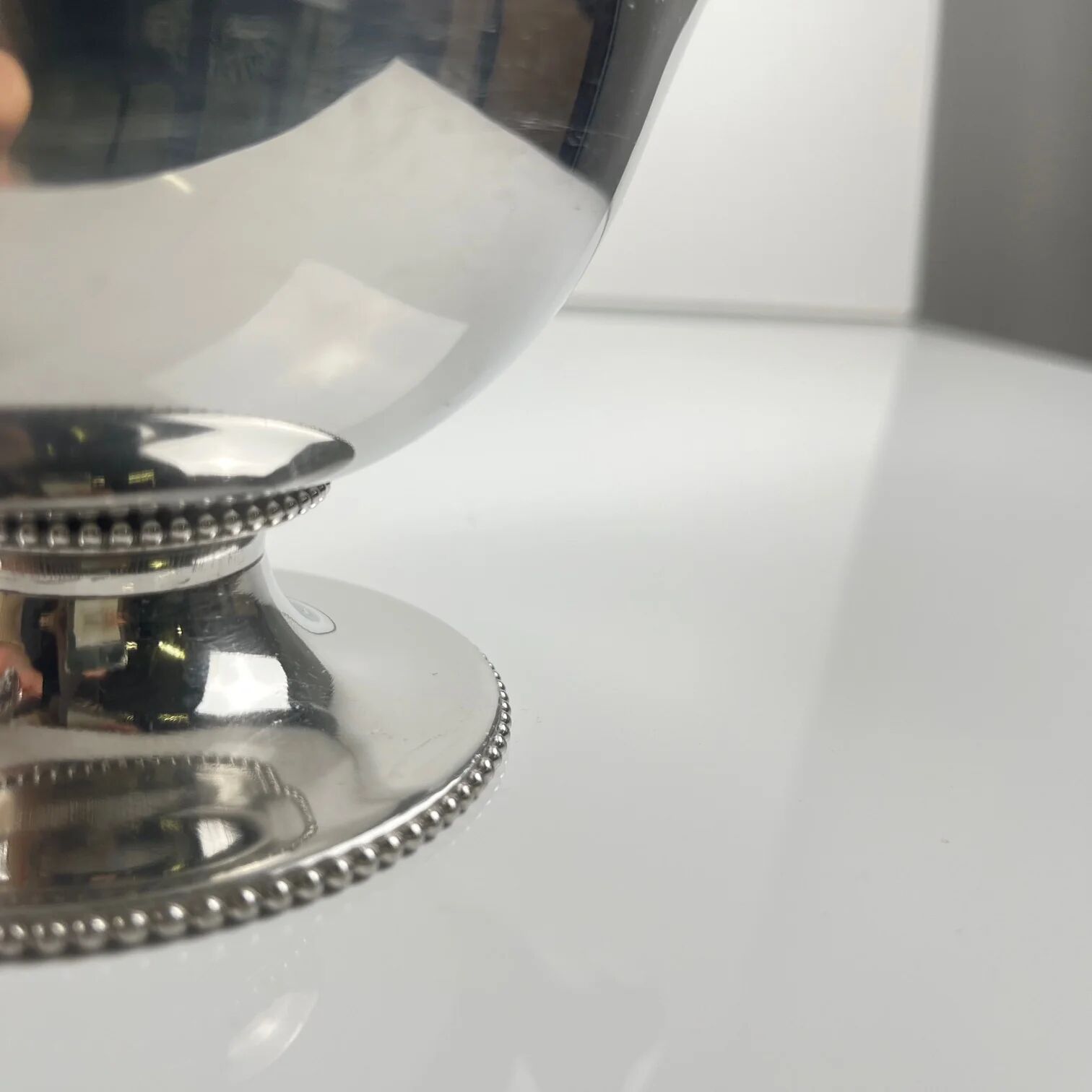 Royal BB stainless steel sauceboat, France, mid-20th century.