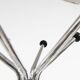 Coat rack with 12 chrome and black plastic hooks, 1960s