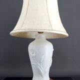 Biscuit porcelain lamp, "Calla Lily", by Nicholas Berbenczy, 1986