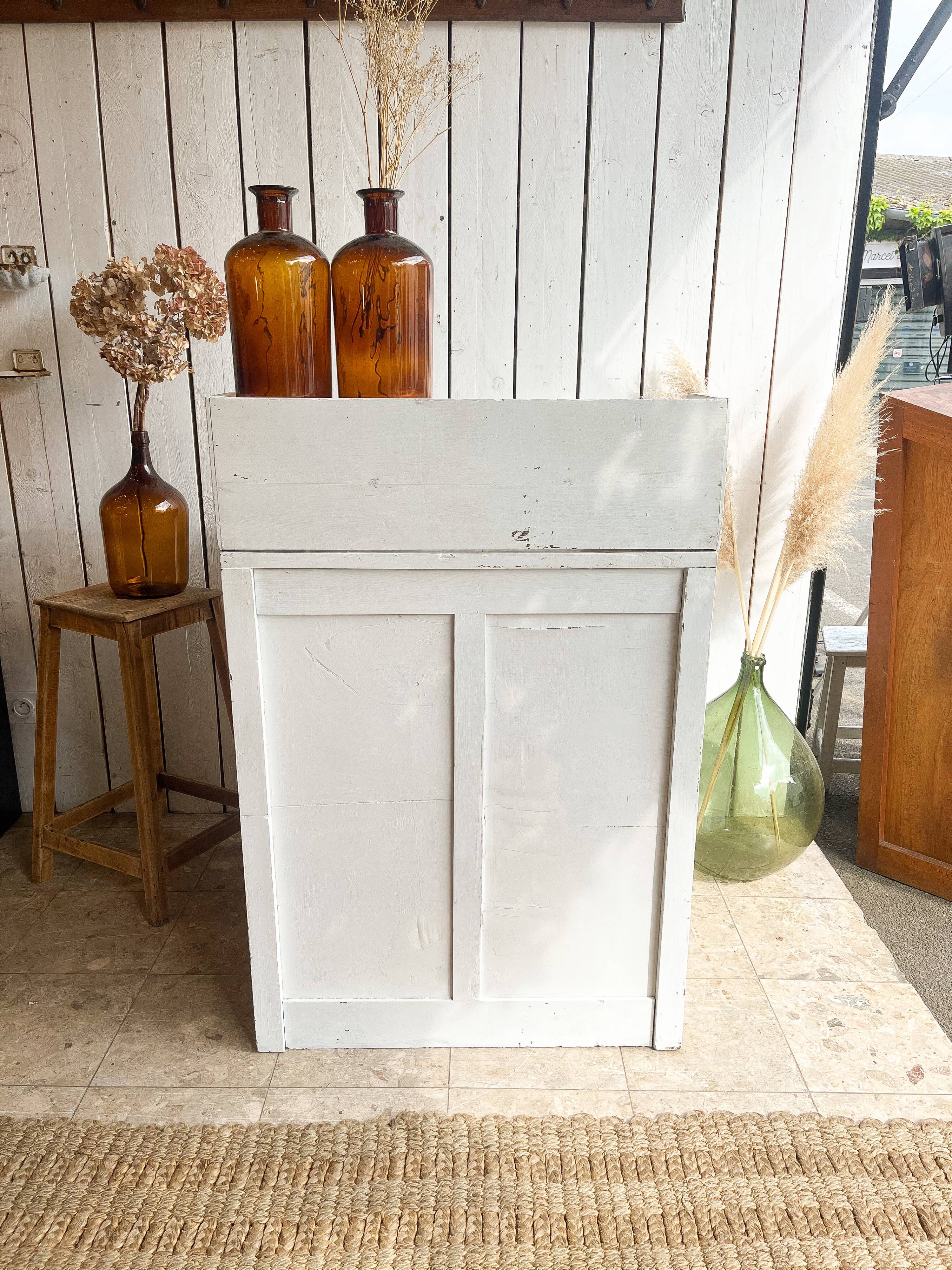 Former small white patina trading post