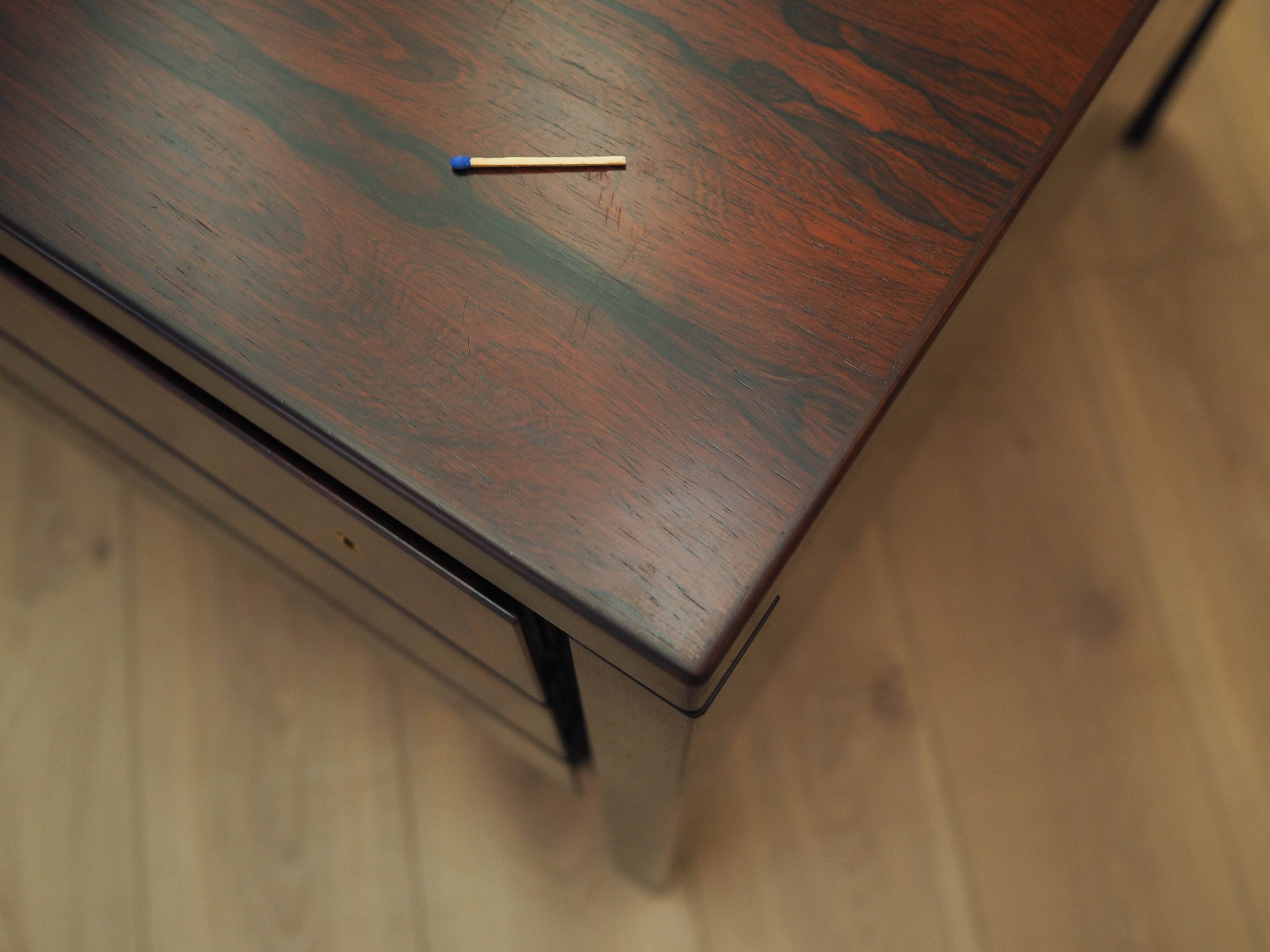 Rosewood desk, Danish design, 1970s, manufactured by Omann Jun