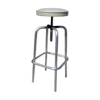 Workshop years 50-60 adjustable height metal stool