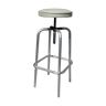 Workshop years 50-60 adjustable height metal stool