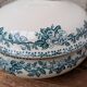 Saint Amand soup tureen model Guadeloupe with a floral decoration in Terre de Fer.