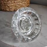 Molded glass candle holder