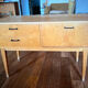 Light wood compact vintage sideboard