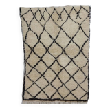 Handmade woolen Azilal Berber rug 140 X 100 CM