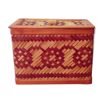 Rectangular rattan box