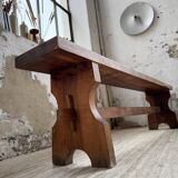 Pair of walnut benches 1900