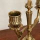 Pair of candle holders in gilded bronze nineteenth century