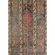 Vintage Turkish hallway rug 52x712 cm