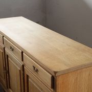 Vintage 1970s Danish Oak Low Cabinet / Sideboard, Henning Kjærnulf style