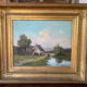 Oil on canvas, old, signed Th. Linsyer (19th-20th century) – gilded frame