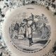 5 talking plates Choisy Le Roi XIXth series "Chinoiseries"