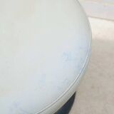 Tabouret pied tulipe en métal et skai, 1970