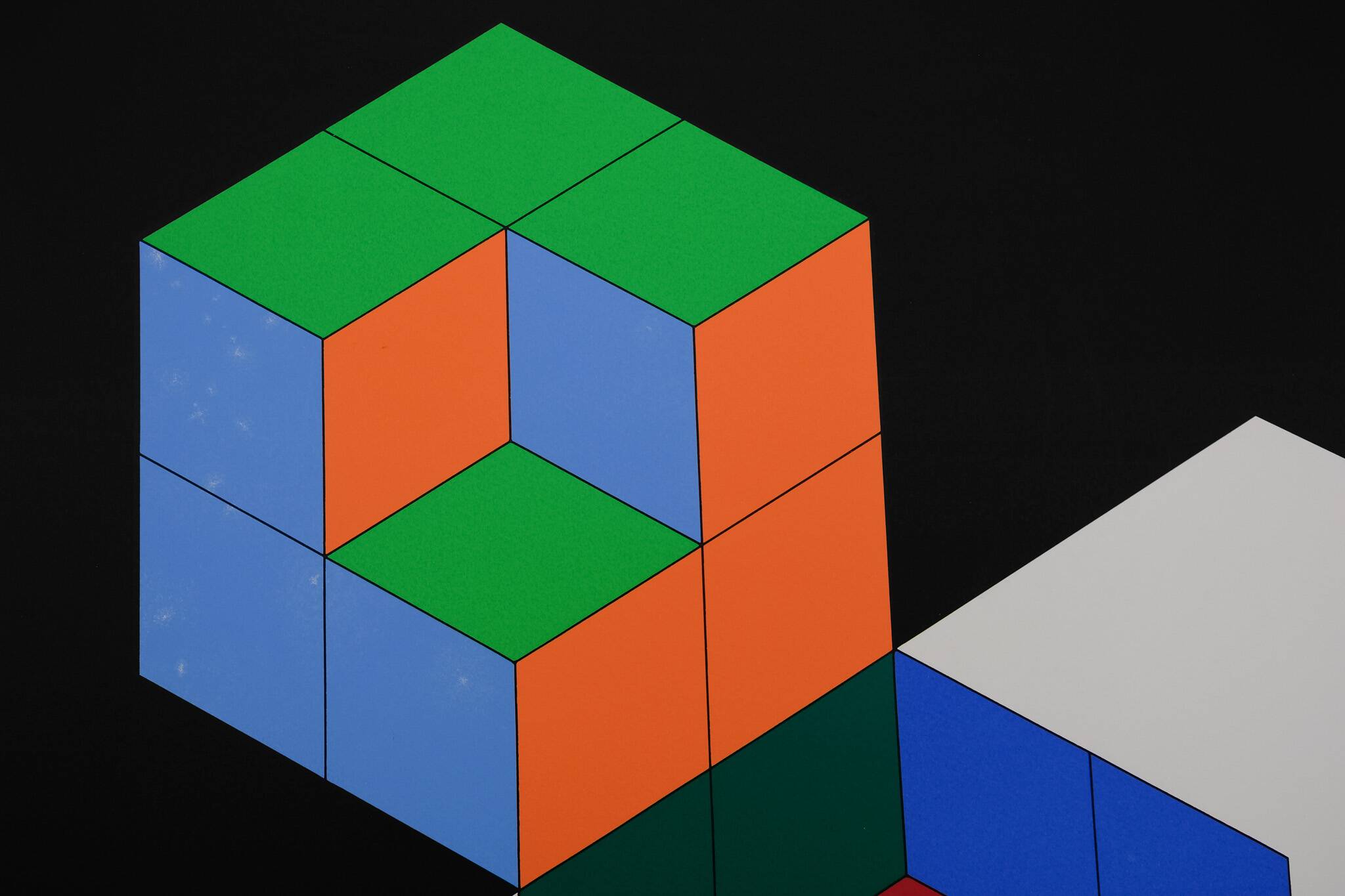 Victor Vasarely: Kinetic Composition: Bi Hexa - Original Silkscreen Print