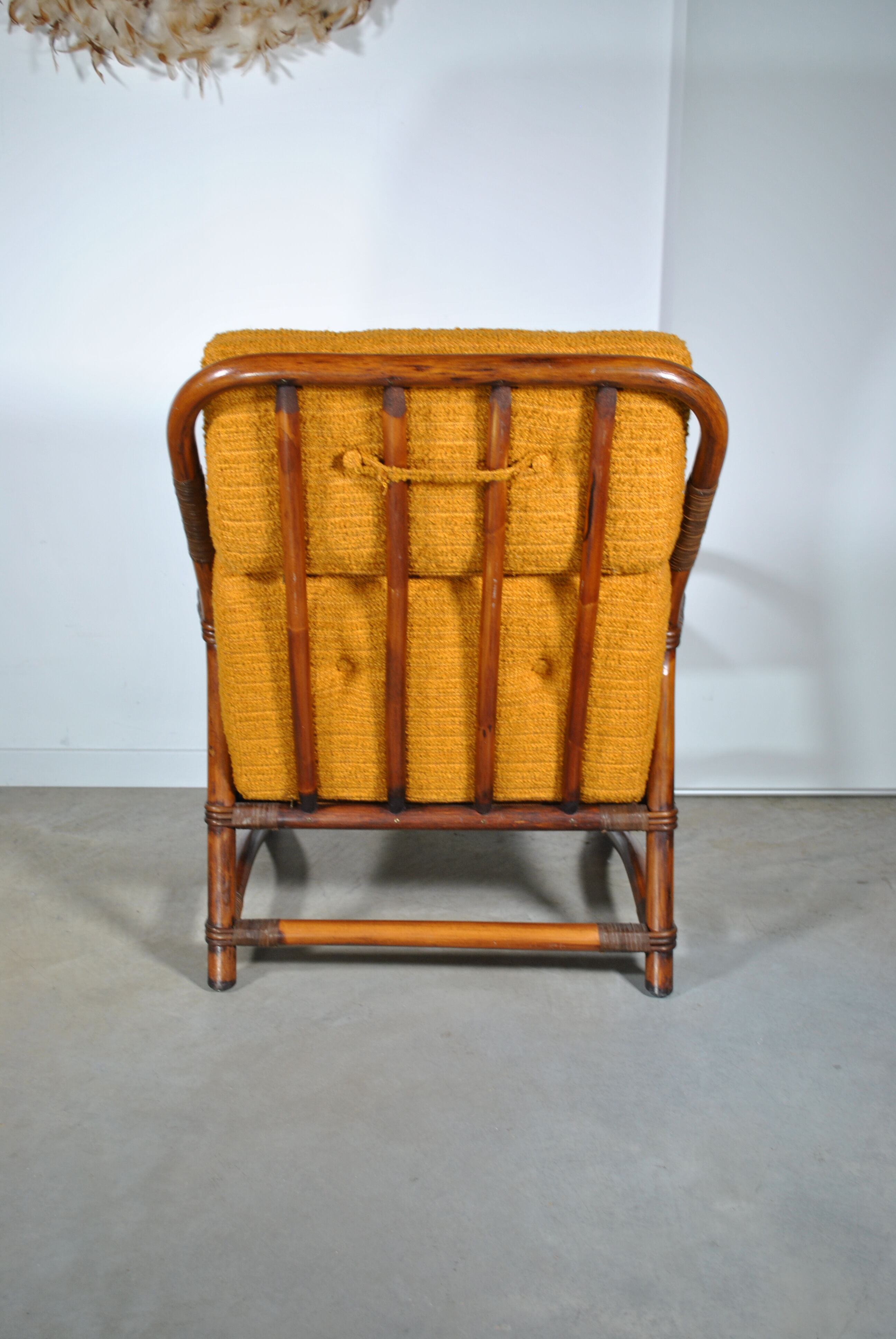 Rattan armchair 1970