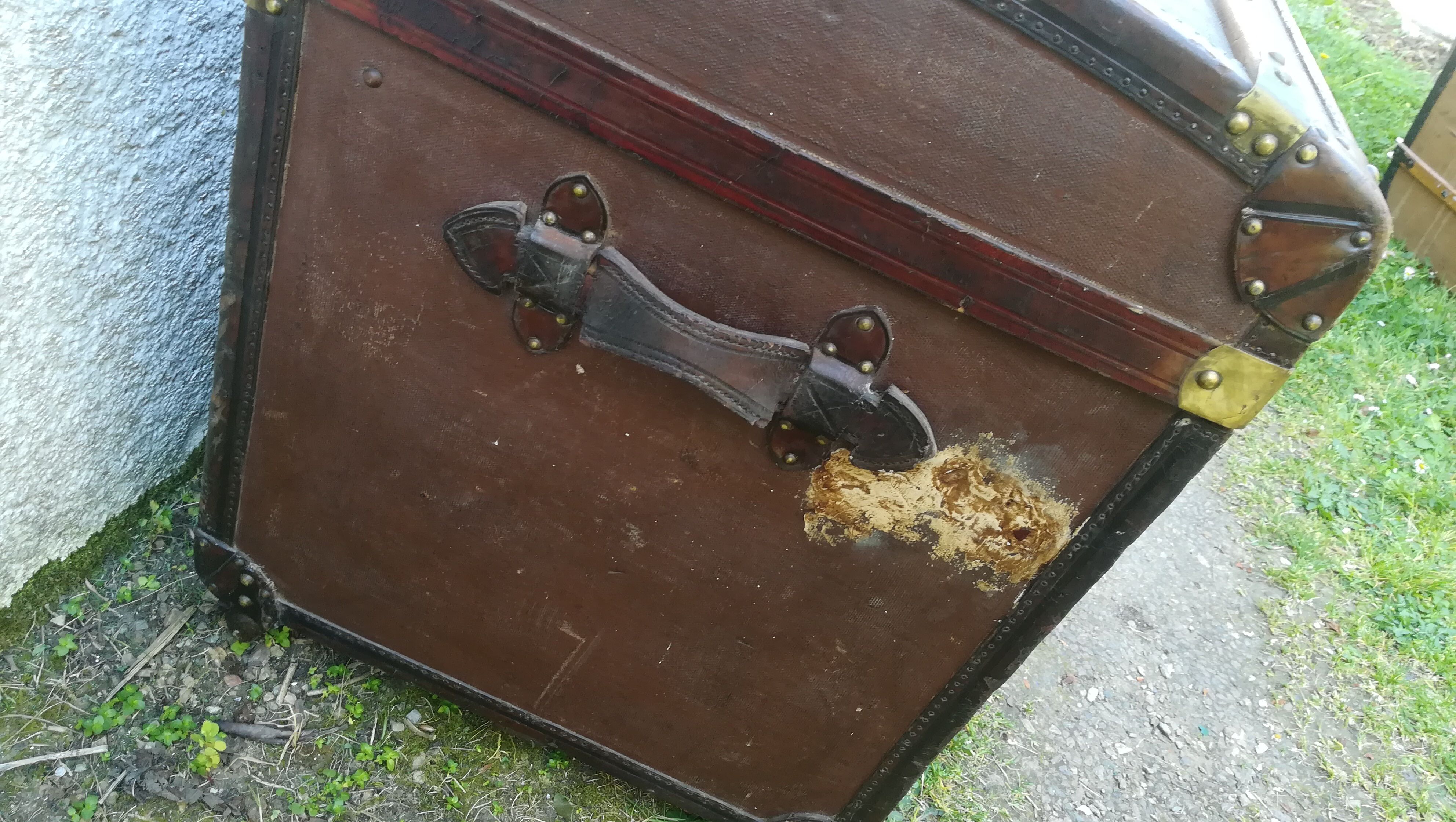 Stunning great travel trunk 1900
