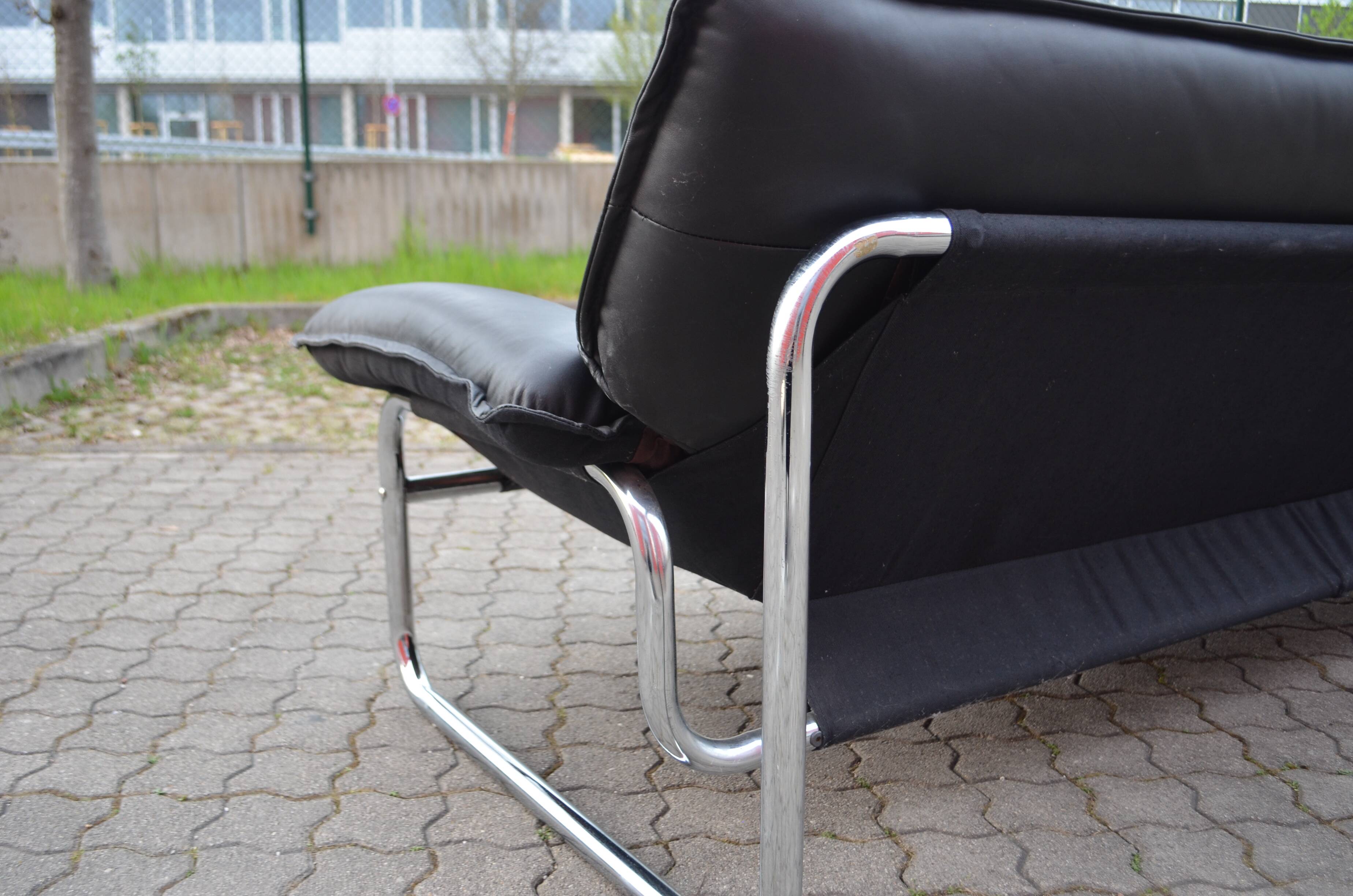 Leather Sofa by Johan Bertil Häggström for Swed-Form