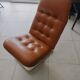 Vintage Lounge Chair & Ottoman "Origlia" – Tawny Leather & Pirelli Straps