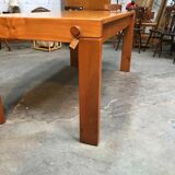 Vintage elm table Maison Regain 80s