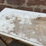 small rustic workshop fir console table
