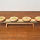 Mid-century wooden candlestick, 1960s