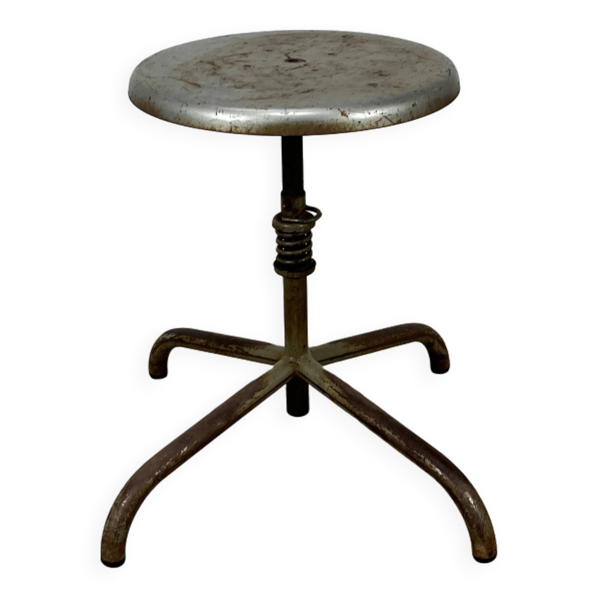 Industrial style adjustable workshop stool