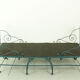 Foldable metal daybed with new webbing and upholstery