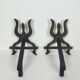 Pair of zoomorphic andirons