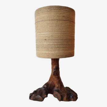 Wooden foot lamp