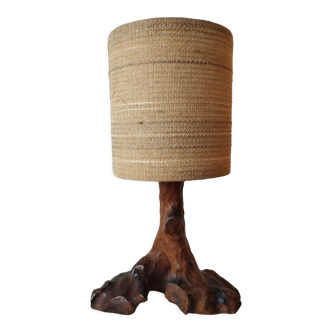 Wooden foot lamp