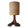 Lampe pied en bois