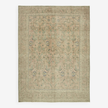 Tapis persan années 1970 280 cm x 367 cm laine beige