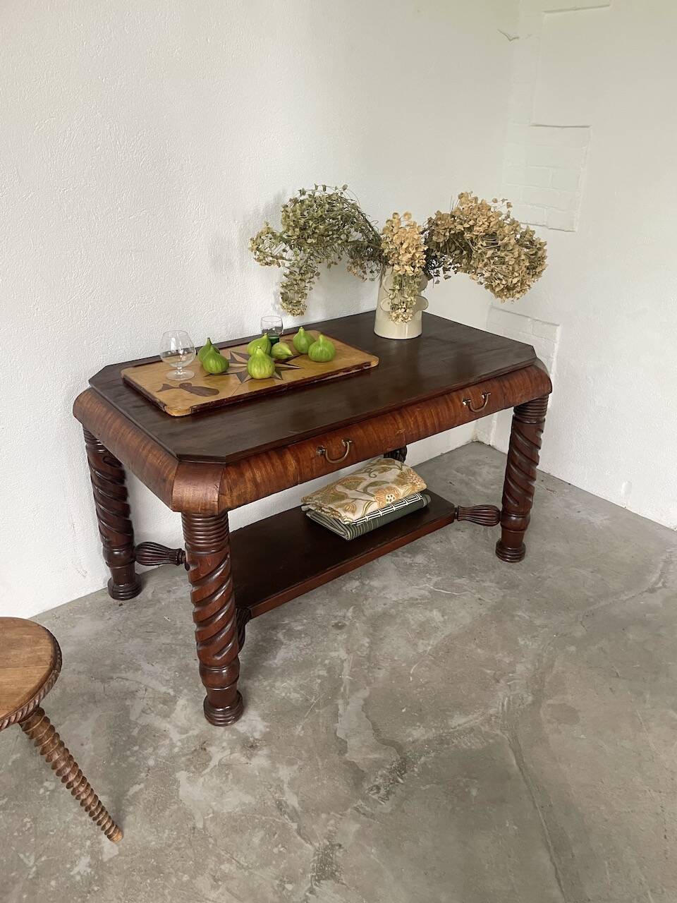 Bureau console acajou 1900