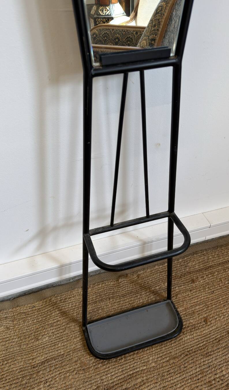 Roger Féraud coat rack with mirror – 1950s/60s
