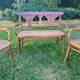 Thonet set bench and two armchairs