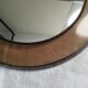 Smoked plastic round mirror 70s