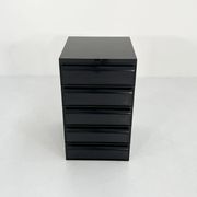 Black box with 5 drawers model "4601" by Simon Fussell for Kartell, 1970