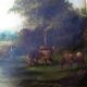 Farm landscape scene painting