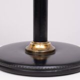 Grand ensemble de bureau exclusif en cuir cousu, années 1960, France