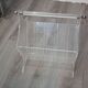 Vintage plexiglass magazine rack France 1980s