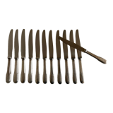 Set of 12 brewery knives Christofle Cluny Vieux Paris 1960