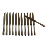 Set de 12 couteaux de brasserie Christofle  Cluny Vieux Paris 1960