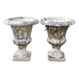 Pair of antique Medici stone vases