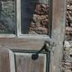 Glass raw oak door